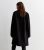 Black Covered Formal Longline Coat New Glance