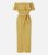 Mela Yellow Floral Bardot Wide Leg Jumpsuit New Look