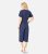 Mela Navy Wrap Jumpsuit New Look