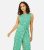 Mela Green Daisy Belted Sleeveless Crop Jumpsuit New Look