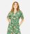 Mela Inexperienced Floral-Print Cropped Jumpsuit New Glance