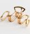 Gold Metal Squiggle Claw Clip New Look