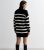 Black Stripe Knit Button Mini Get dressed New Glance