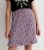 Identify It Red Floral Skirt New Glance