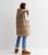 Girls Camel Long Hooded Gilet New Look