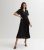 Gini London Black Pleated Midi Wrap Get dressed New Glance