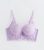 Lilac Floral Embroidered Push Up Corset Bra New Glance