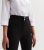 Girls Black Popper Front Grow Hem School Trousers New Look