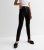 Girls Black Ring Zip Grow Hem School Trousers New Look