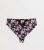 Curves Black Floral Satin Top Waist Thong New Glance