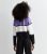 Girls Purple Colour Block Crew Neck Jumper New Look