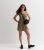 Girls Khaki Utility Skort Dress New Look