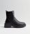 Black Leather-based-Glance Chunky Chelsea Boots New Glance Vegan