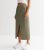 Olive Shipment Midi Skirt New Glance