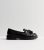 Black Patent Tassel Chunky Loafers New Glance Vegan