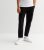 Males’s Black Cotton Tapered Shipment Trousers New Glance