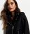 Black Leather-based-Glance Biker Jacket New Glance