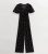 Tall Black Spot Wide Leg Jumpsuit New Look