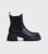 London Riot Black Chunky Chelsea Boots New Glance