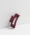 Burgundy Matte Rectangle Hair Claw Clip New Glance