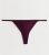 Burgundy Satin Diamanté Thong New Glance