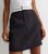 Petite Black Distinction Waistband Mini Skirt New Glance