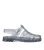 JUJU Silver Glitter Chunky Jelly Sandals New Glance