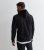 Males’s Jack & Jones Black Jersey Emblem Hoodie New Glance