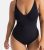 Dorina Black Ribbed Strappy V Neck Shaping Bodysuit New Glance