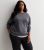 Curves Darkish Gray Cotton Mix Sweatshirt New Glance