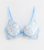 White Daisy Embroidered Push Up Bra New Glance