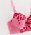 Crimson Middle Print Embroidered Bra New Glance