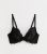 Black Floral Embroidered Non Padded Bra New Glance