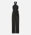 Mela Black Halter Large Leg Jumpsuit New Glance