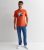 Males’s Jack & Jones Coral Cotton Photographic Emblem T-Blouse New Glance