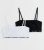 Women 2 Pack Black and White New York Emblem Bandeau Crop Tops New Glance