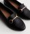 Black Leather-based-Glance Snaffle Trim Loafers New Glance