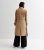 Petite Camel Belted Formal Trench Coat New Glance