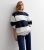 Blue Color Block Downtown Brand Outsized Sweatshirt New Glance