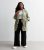 Curves Olive Waterfall Duster Jacket New Glance