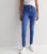 Shiny Blue Top Waist Yazmin Thin Denims New Glance