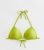 Lime Inexperienced Moulded Triangle Bikini Best New Glance