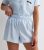 Ladies Faded Blue Sloth Brand Brief Pyjama Set New Glance