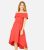 Mela Crimson Bardot Dip Hem Midi Get dressed New Glance