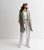 Petite Olive Waterfall Duster Coat New Glance