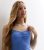 Women Blue Ruched Crop Cami New Glance