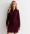 Burgundy Tie Entrance Lengthy Sleeve Mini Blouse Get dressed New Glance