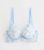 White Daisy Embroidered Non Padded Bra New Glance