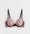 Crimson Floral Embroidered Non Padded Bra New Glance