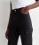 Tall Black Denim Cuffed Shipment Trousers New Glance